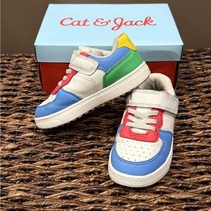 Cat & Jack Kids' Multicolor Sneakers - Blue, Red, Green, Yellow